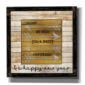 'Buffalo Merry Christmas' by Cindy Jacobs, Canvas Wall Art