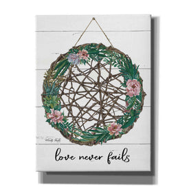 'Love Never Fails 3' by Cindy Jacobs, Canvas Wall Art