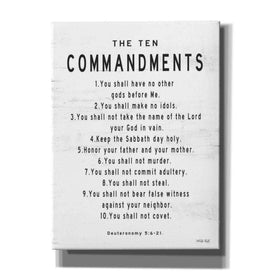 'The Ten Commandments' by Cindy Jacobs, Canvas Wall Art