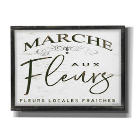 'Fleurs Sign I' by Cindy Jacobs, Canvas Wall Art
