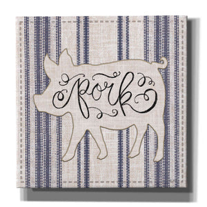 'Pork' by Cindy Jacobs, Canvas Wall Art