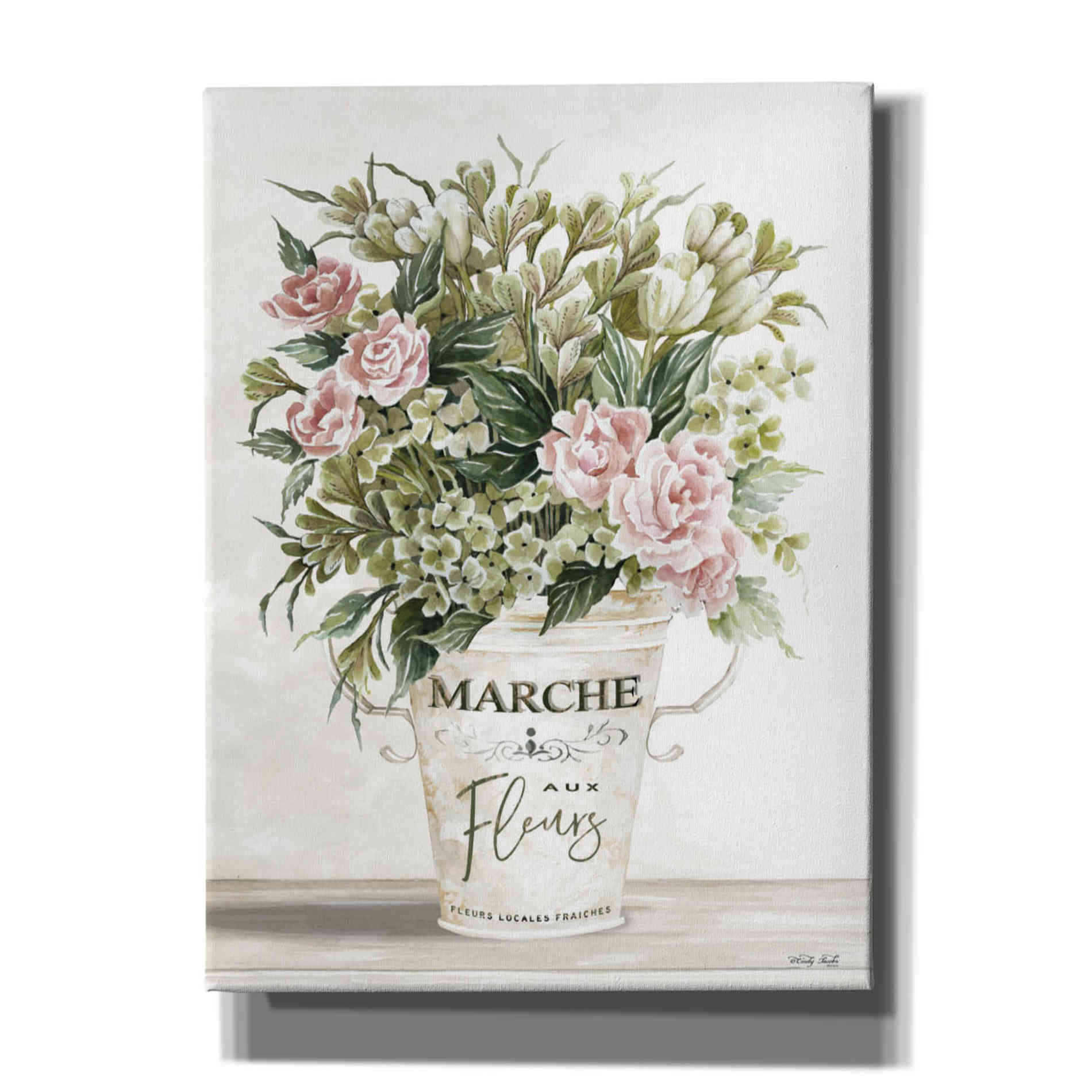 'Spring Peonies I' by Cindy Jacobs, Canvas Wall Art