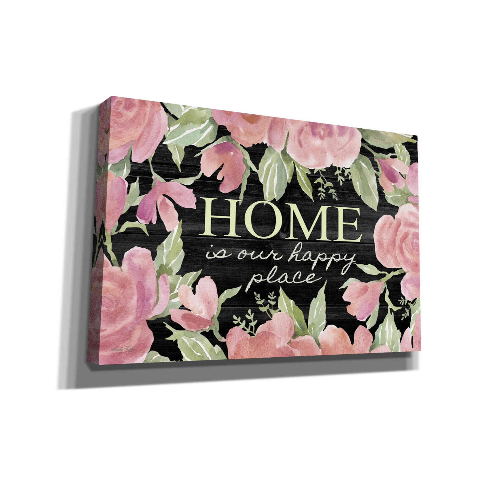 'Home is Our Happy Place' by Cindy Jacobs, Canvas Wall Art