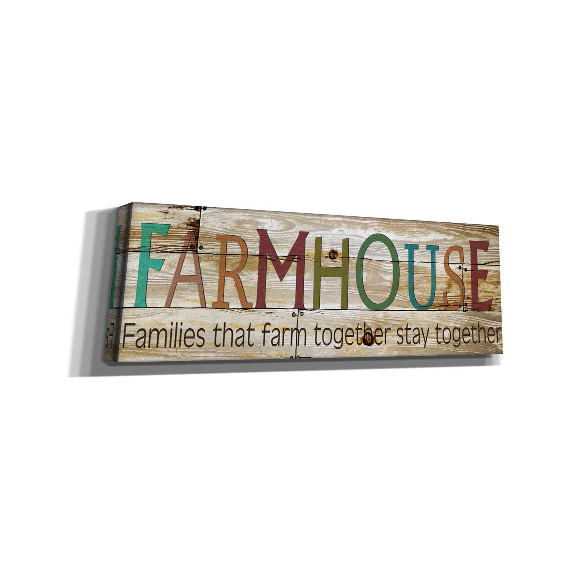 'Farmhouse Colorful' by Cindy Jacobs, Canvas Wall Art