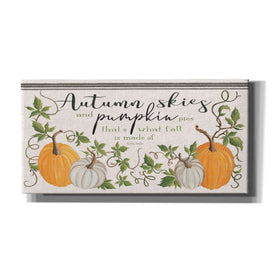'Autumn Skies and Pumpkin Pies' by Cindy Jacobs, Canvas Wall Art