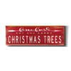 'Christmas Trees Sign' by Cindy Jacobs, Canvas Wall Art