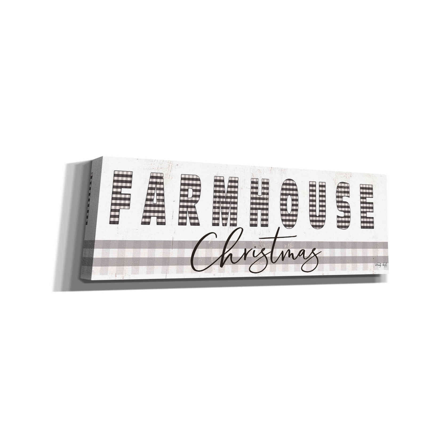 'Farmhouse Christmas' by Cindy Jacobs, Canvas Wall Art