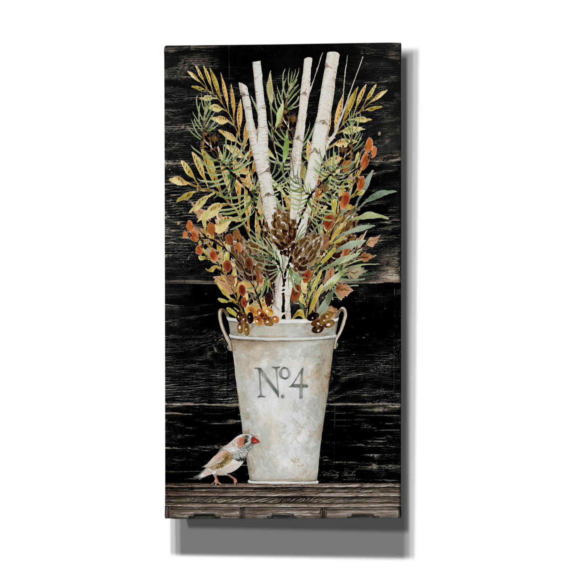 'Fall No. 4 Bouquet' by Cindy Jacobs, Canvas Wall Art