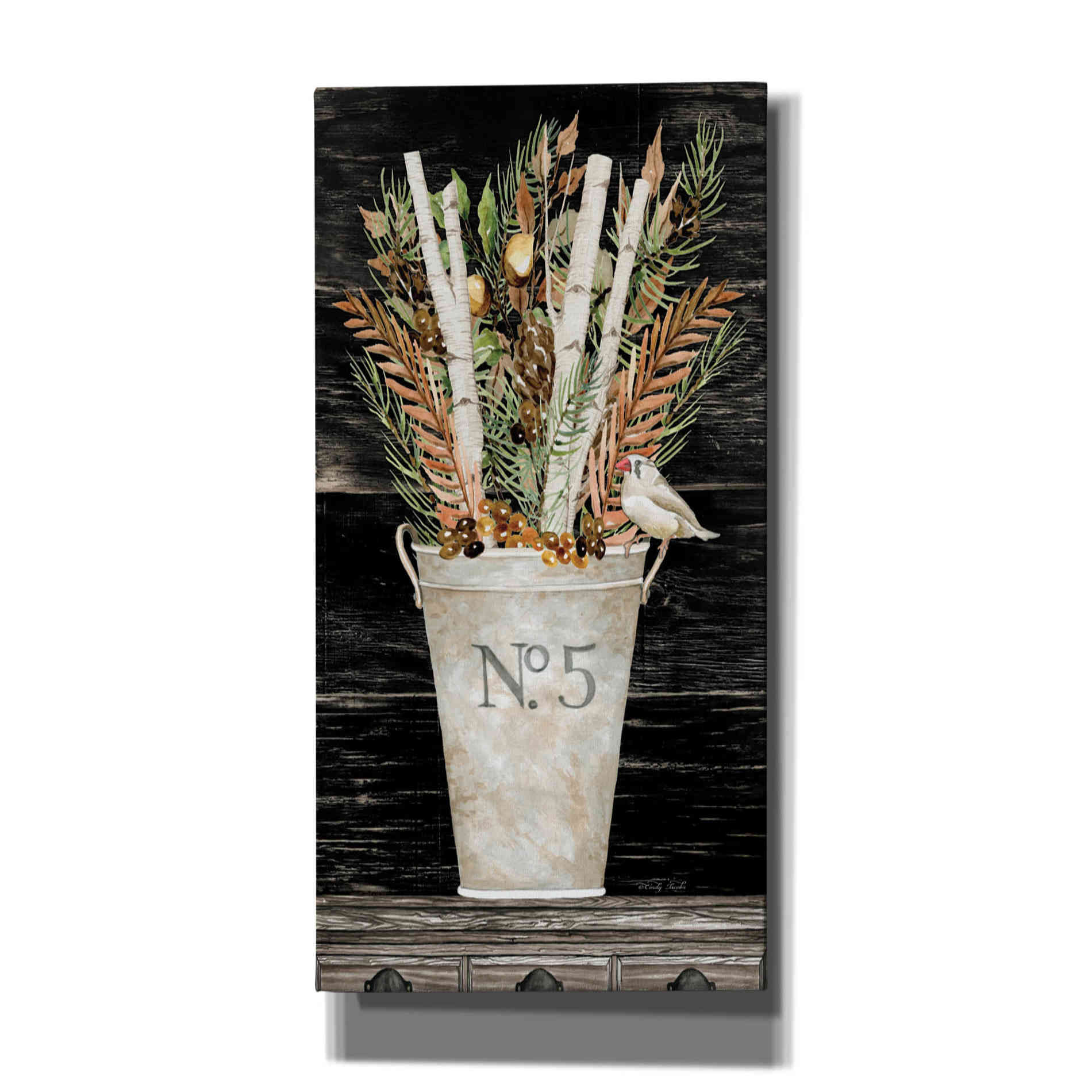'Fall No. 5 Bouquet' by Cindy Jacobs, Canvas Wall Art