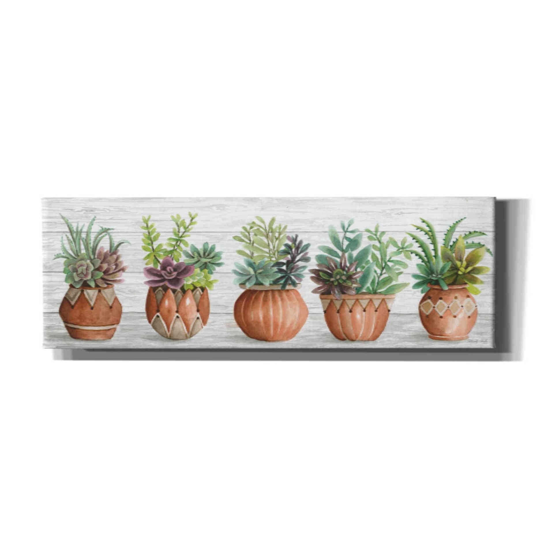 'Terracotta Pots I' by Cindy Jacobs, Canvas Wall Art