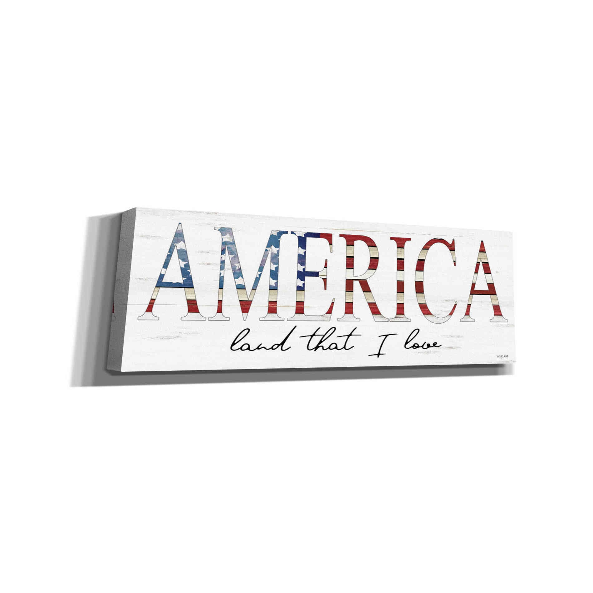 'America Land That I Love' by Cindy Jacobs, Canvas Wall Art