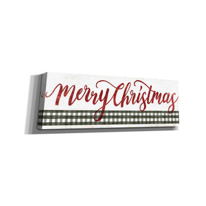 'Merry Christmas Gingham' by Cindy Jacobs, Canvas Wall Art