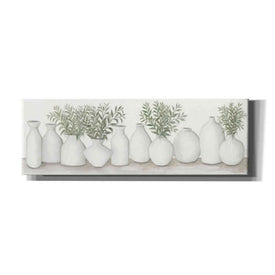 'White Vases Still Life' by Cindy Jacobs, Canvas Wall Art
