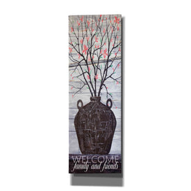 'Pink Blossoms Jug' by Cindy Jacobs, Canvas Wall Art