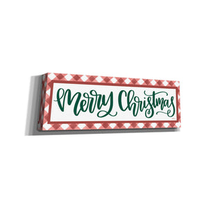 'Merry Christmas Argyle' by Imperfect Dust, Canvas Wall Art