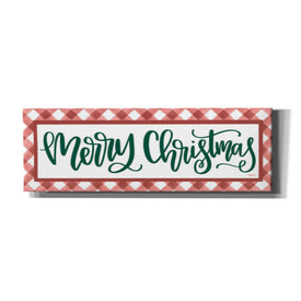 'Merry Christmas Argyle' by Imperfect Dust, Canvas Wall Art