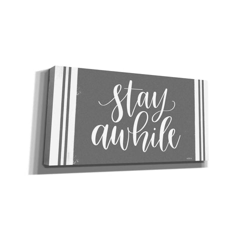 Image of 'Stay Awhile Calligraphy' by Imperfect Dust, Canvas Wall Art