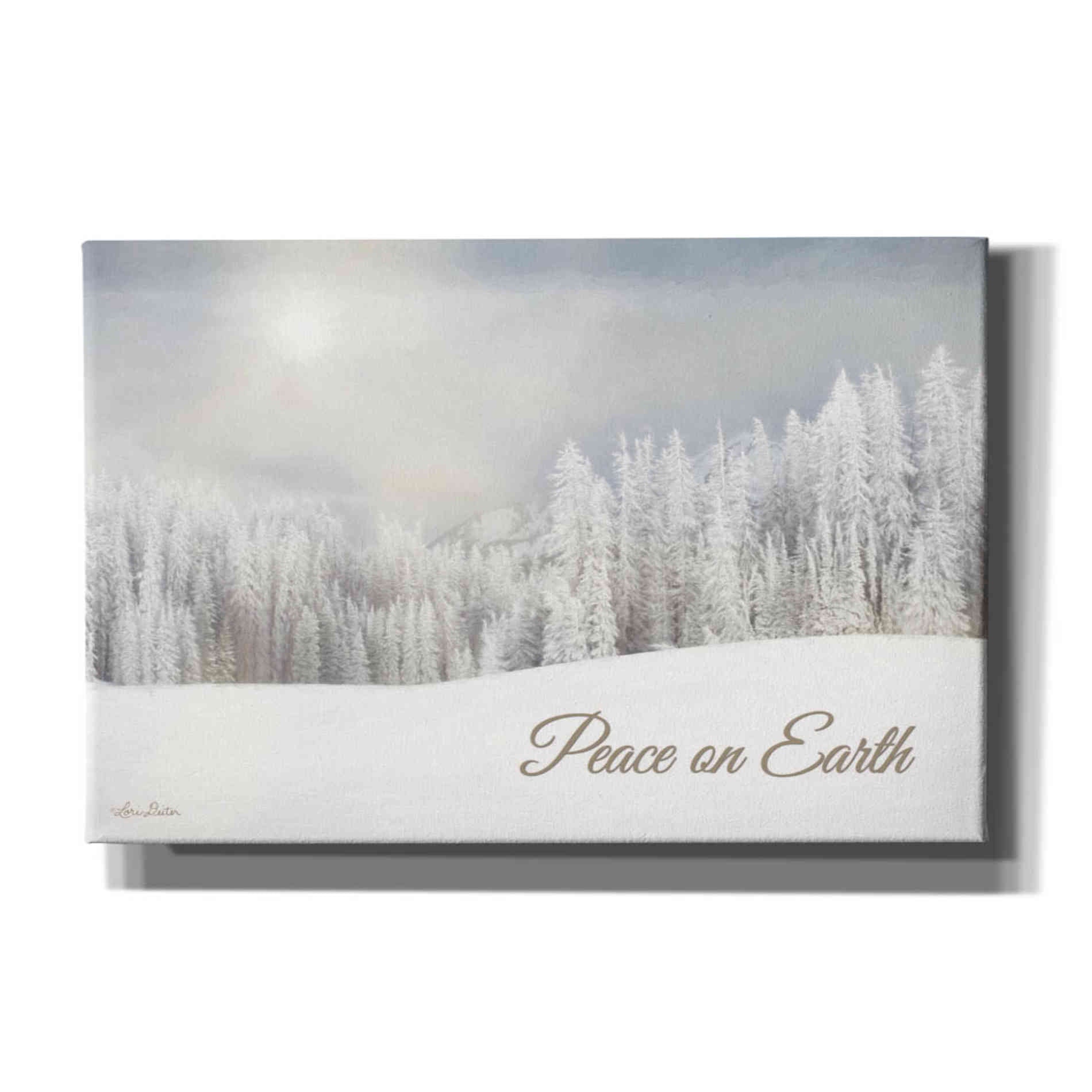 'Lava Mountain Snow Storm' by Lori Deiter, Canvas Wall Art
