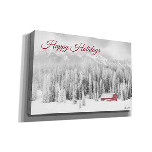'Rocky Mountains Snow Storm with Barn' by Lori Deiter, Canvas Wall Art
