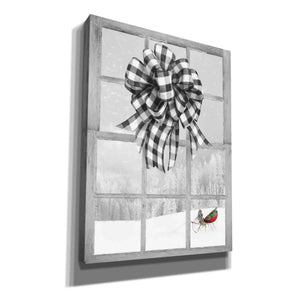 'Christmas Sleigh with Bow' by Lori Deiter, Canvas Wall Art