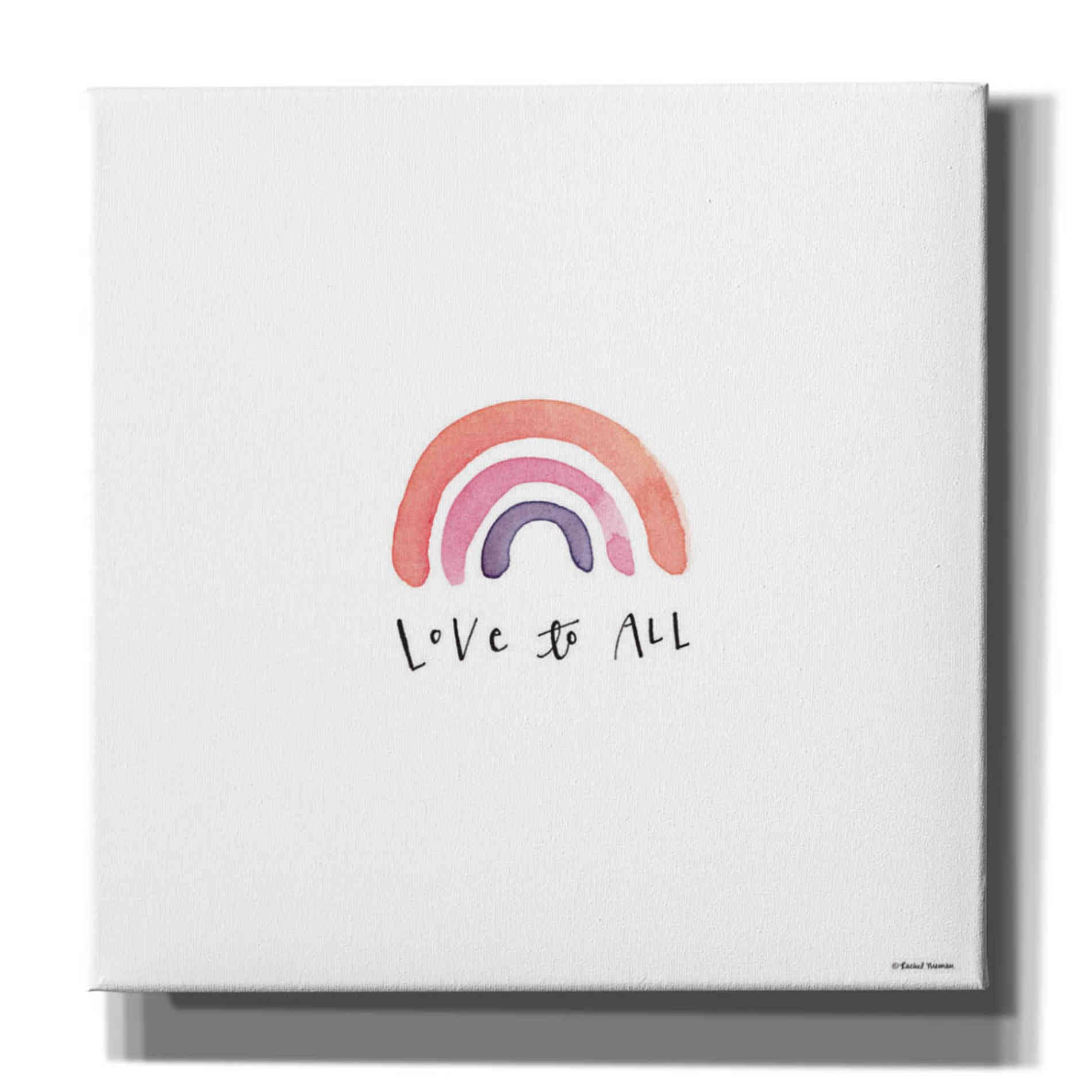 'Love to All' by Rachel Nieman, Canvas Wall Art