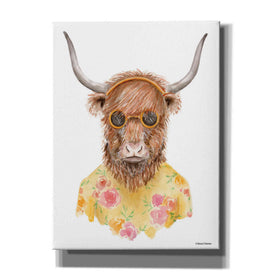 'Yak in Yellow' by Rachel Nieman, Canvas Wall Art