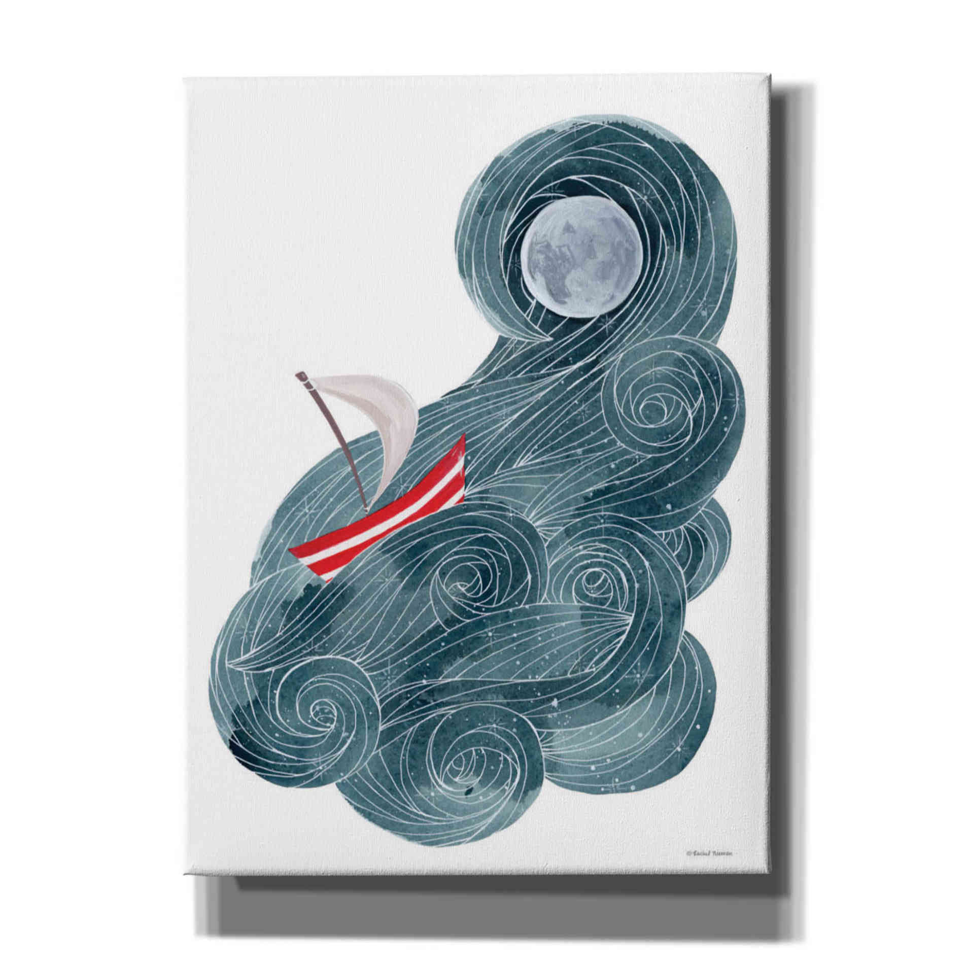 'Sailing in Space' by Rachel Nieman, Canvas Wall Art