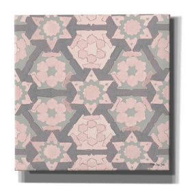 'Pink and Gray Pattern 4' by Stellar Design Studio, Canvas Wall Art
