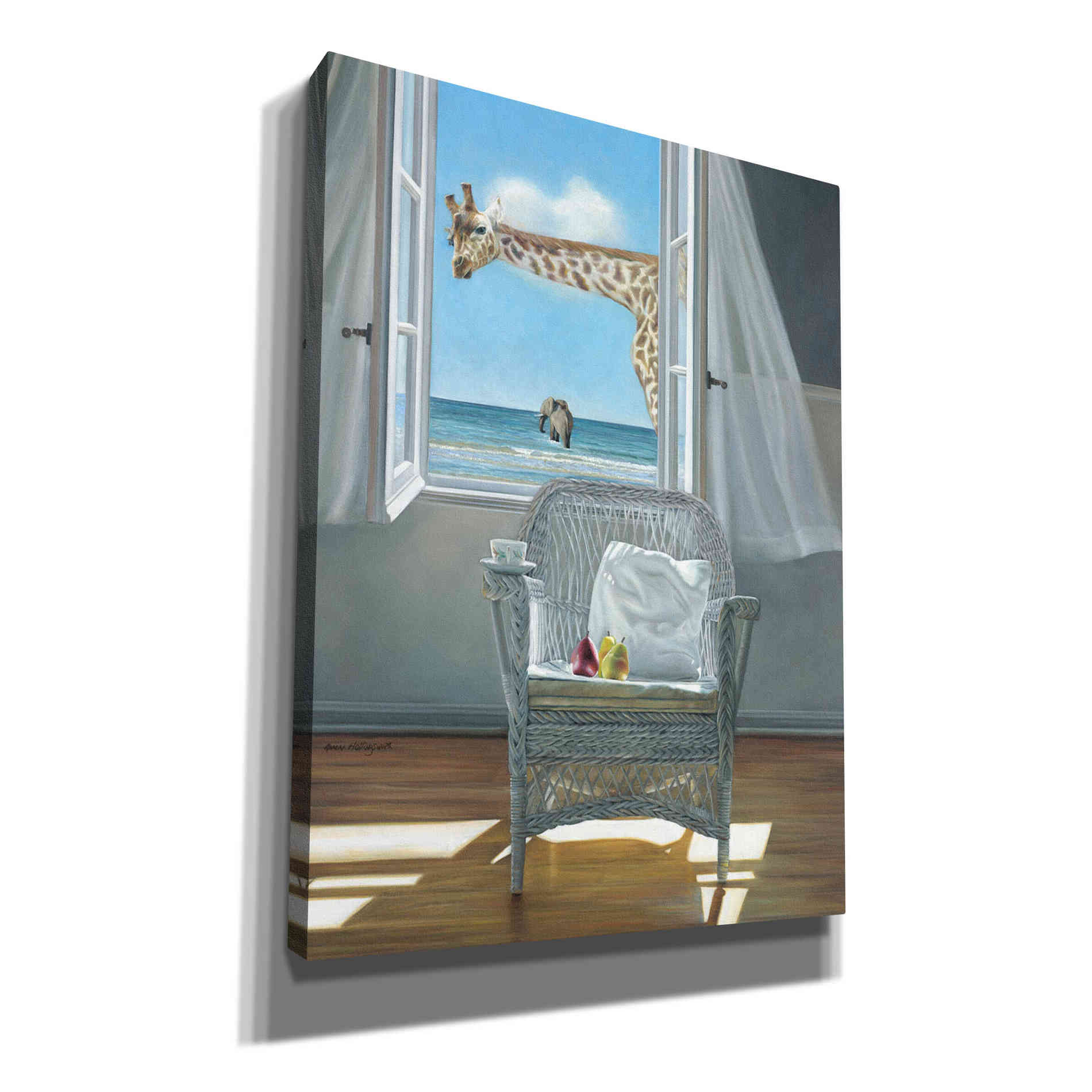 'Rubberneck' by Karen Hollingsworth, Canvas Wall Art
