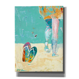 'Flip Flops on the Beach' by Pamela Beer, Canvas Wall Art