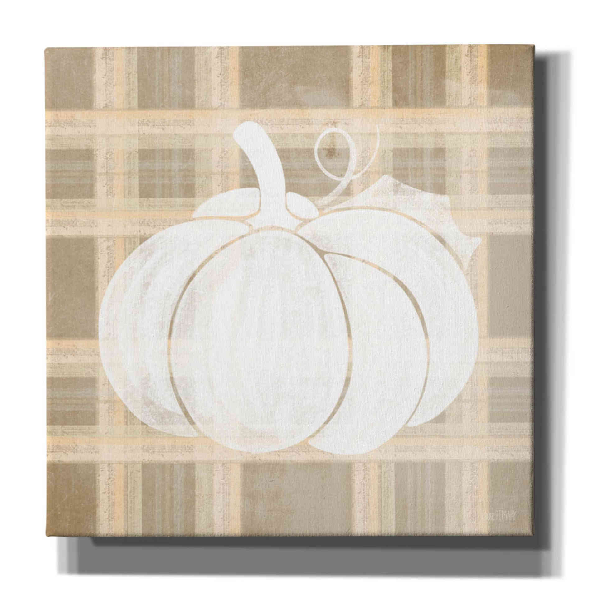 'Plaid Pumpkin I' by House Fenway, Canvas Wall Art