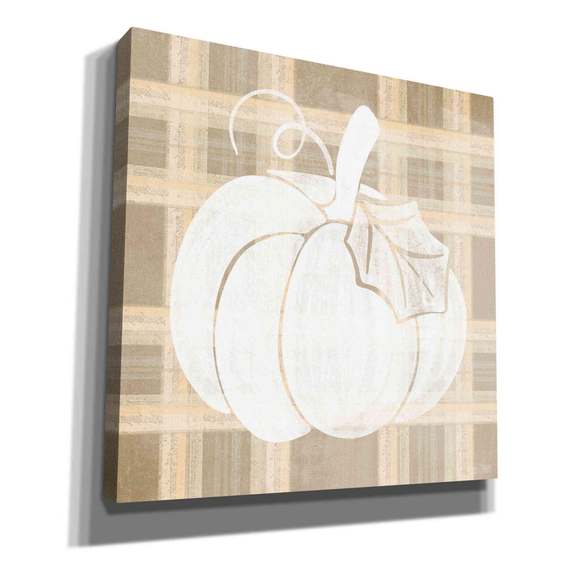 'Plaid Pumpkin II' by House Fenway, Canvas Wall Art