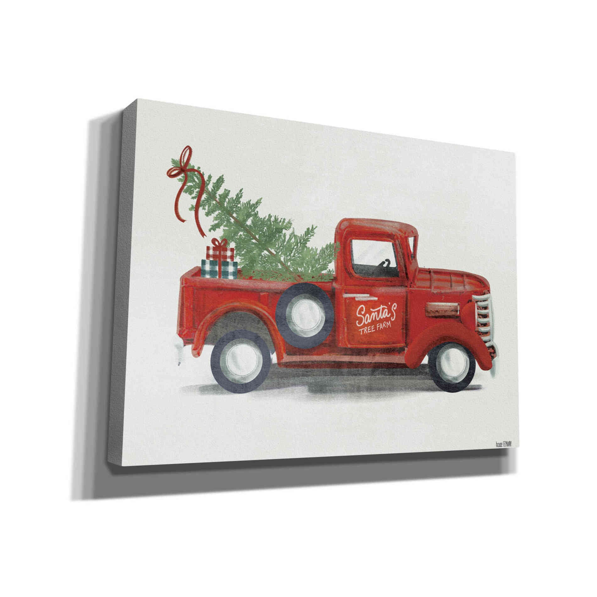 'Santa's Tree Farm' by House Fenway, Canvas Wall Art