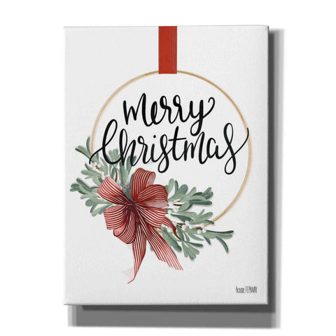 Image of 'Merry Christmas Mistletoe II' by House Fenway, Canvas Wall Art
