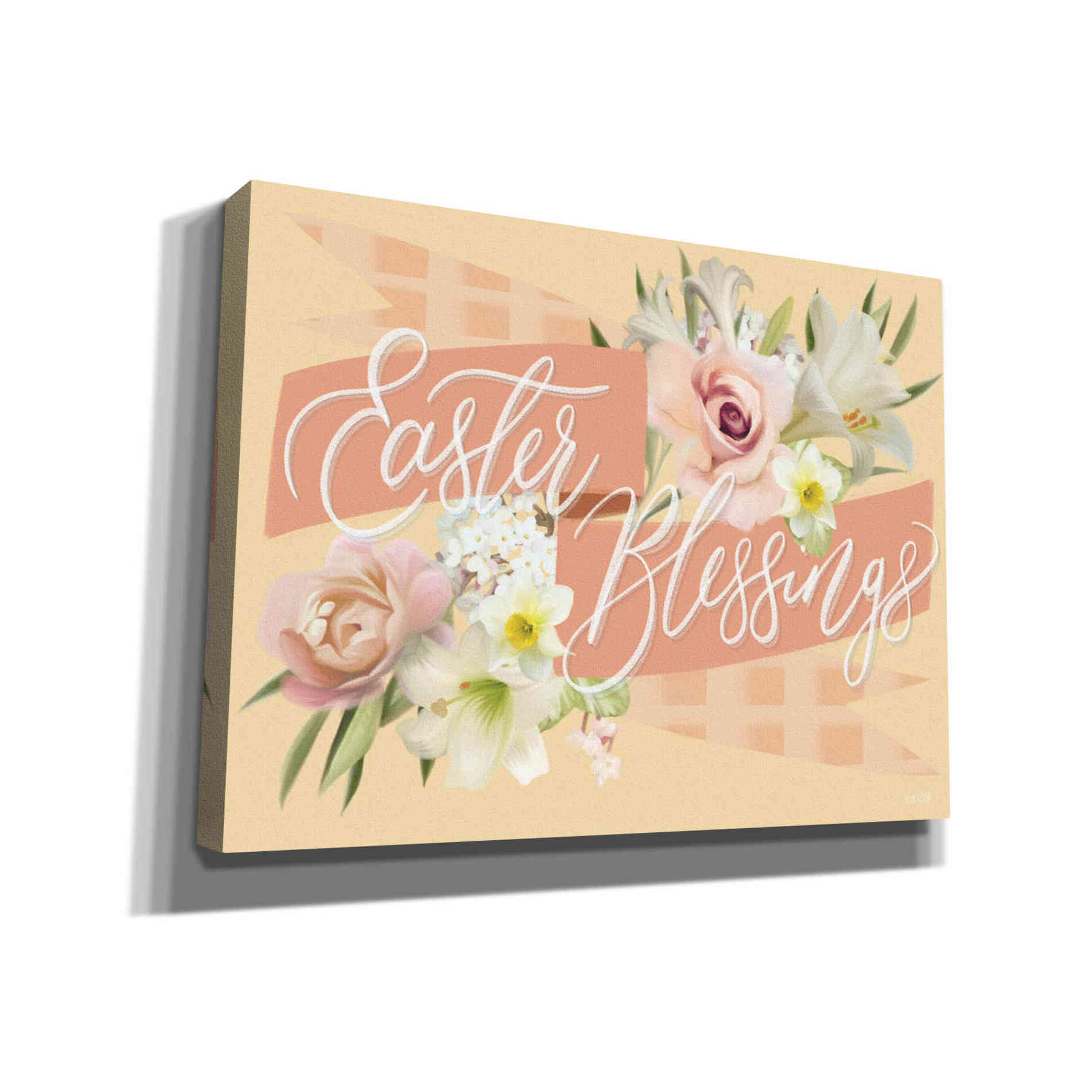 'Easter Blessings in Pink' by House Fenway, Canvas Wall Art