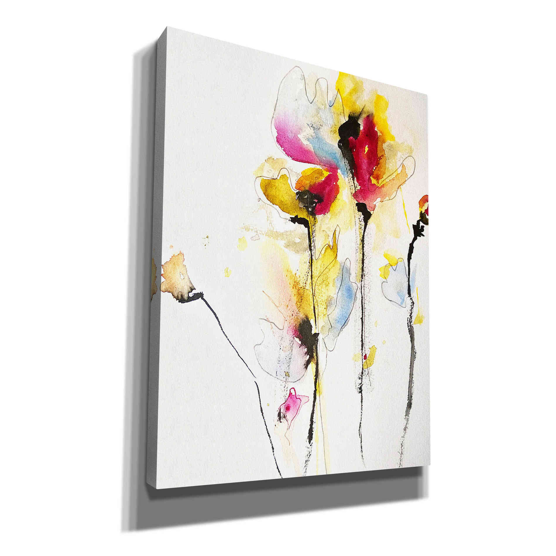 'Sweet Peas' by Karin Johannesson, Canvas Wall Art