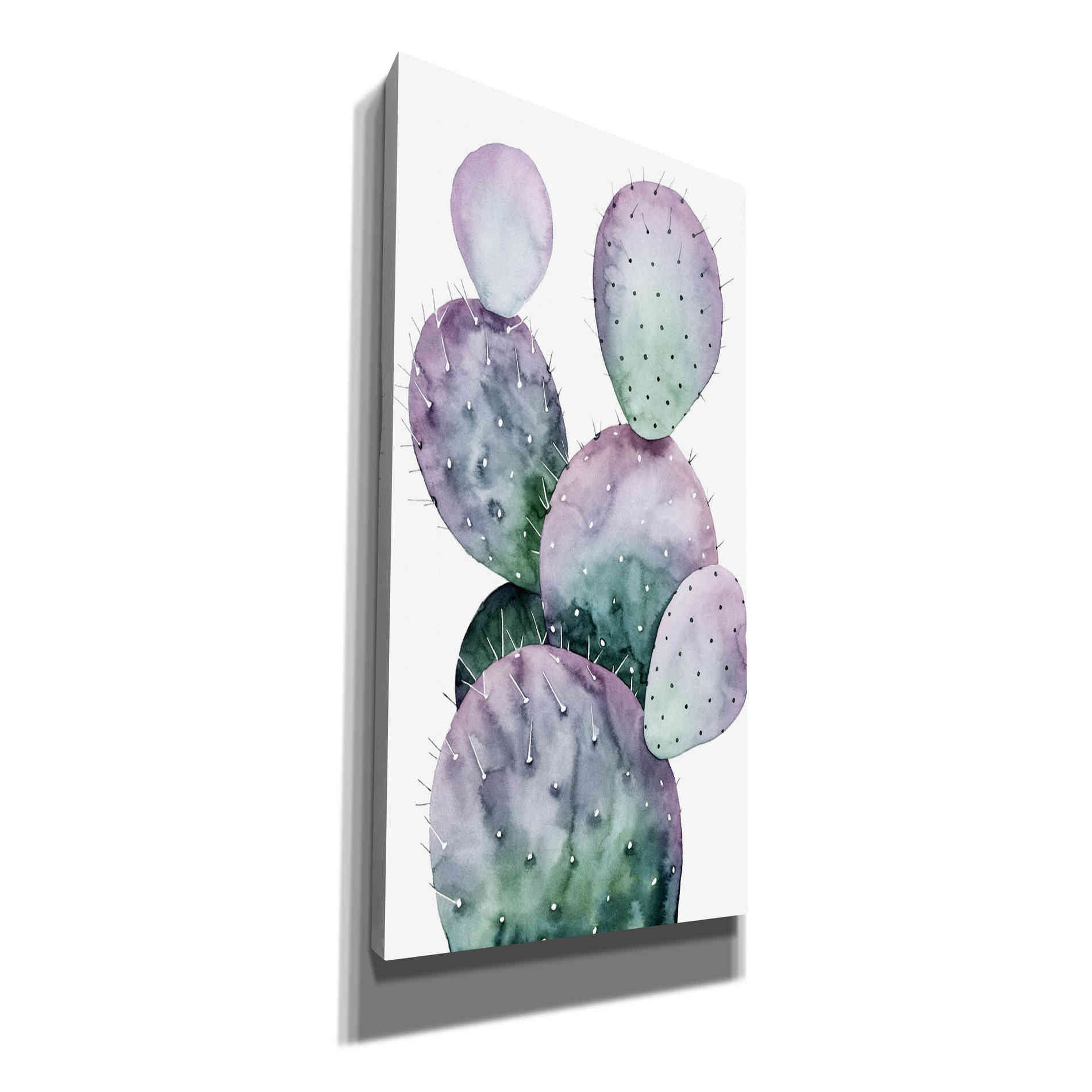 'Purple Cactus II' by Grace Popp, Canvas Wall Art