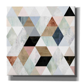 'Watercolor Mosaic I' by Victoria Borges, Canvas Wall Art
