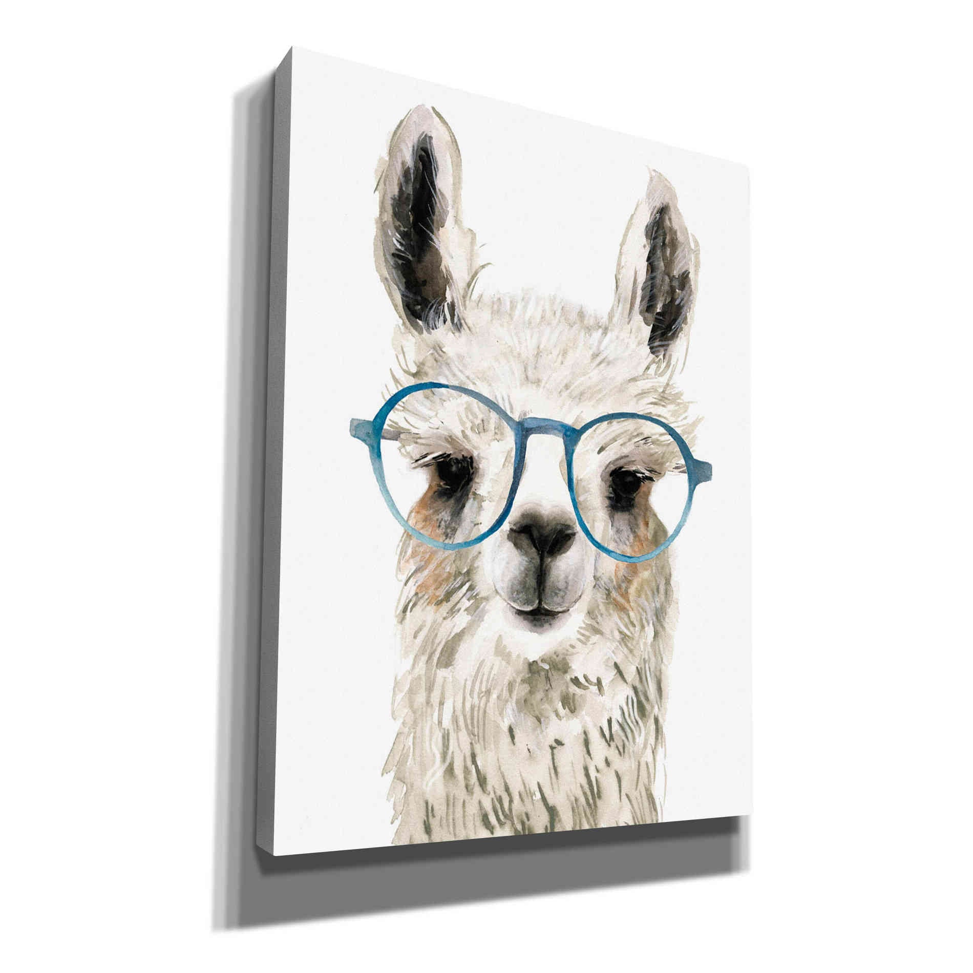 'Hip Llama II' by Victoria Borges, Canvas Wall Art