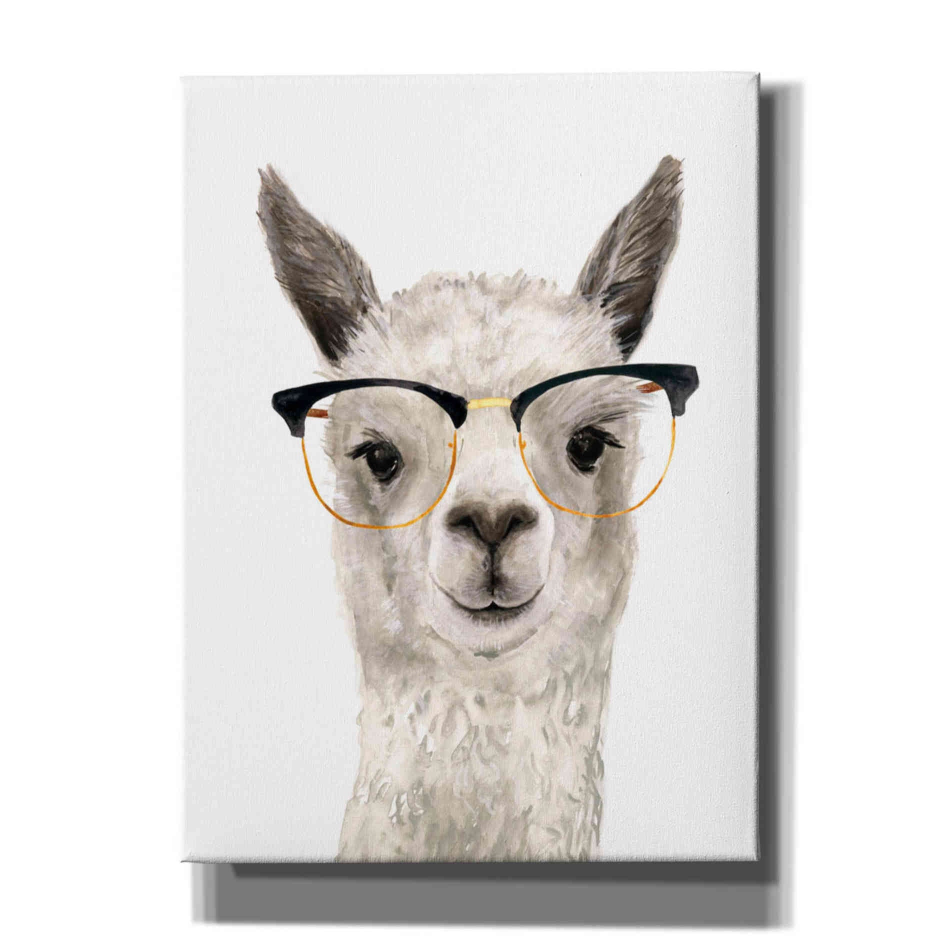 'Hip Llama IV' by Victoria Borges, Canvas Wall Art