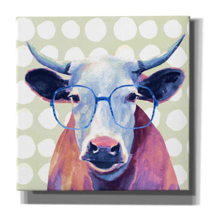 'Bespectacled Bovine II' by Victoria Borges, Canvas Wall Art