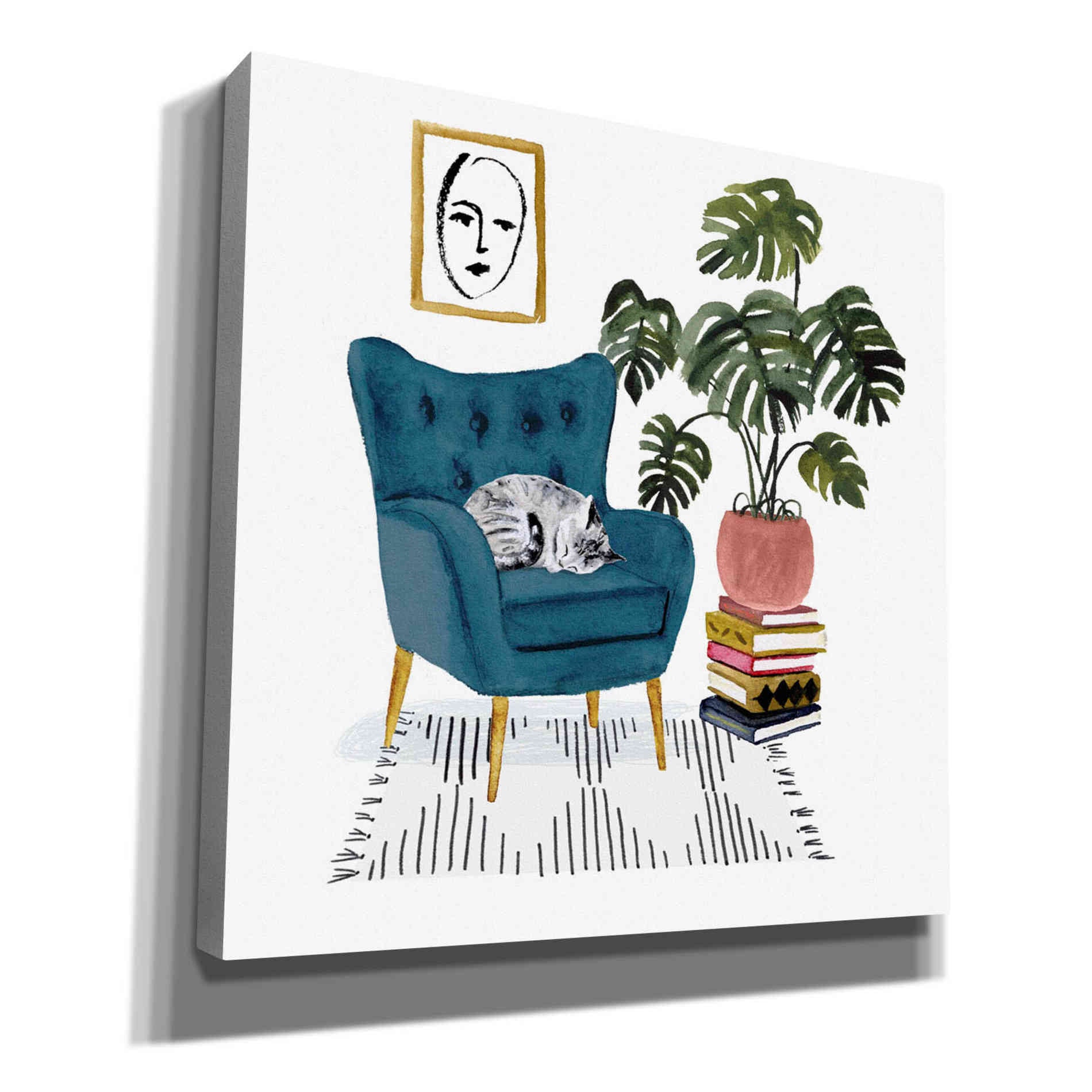 'Homebody I' by Victoria Borges, Canvas Wall Art