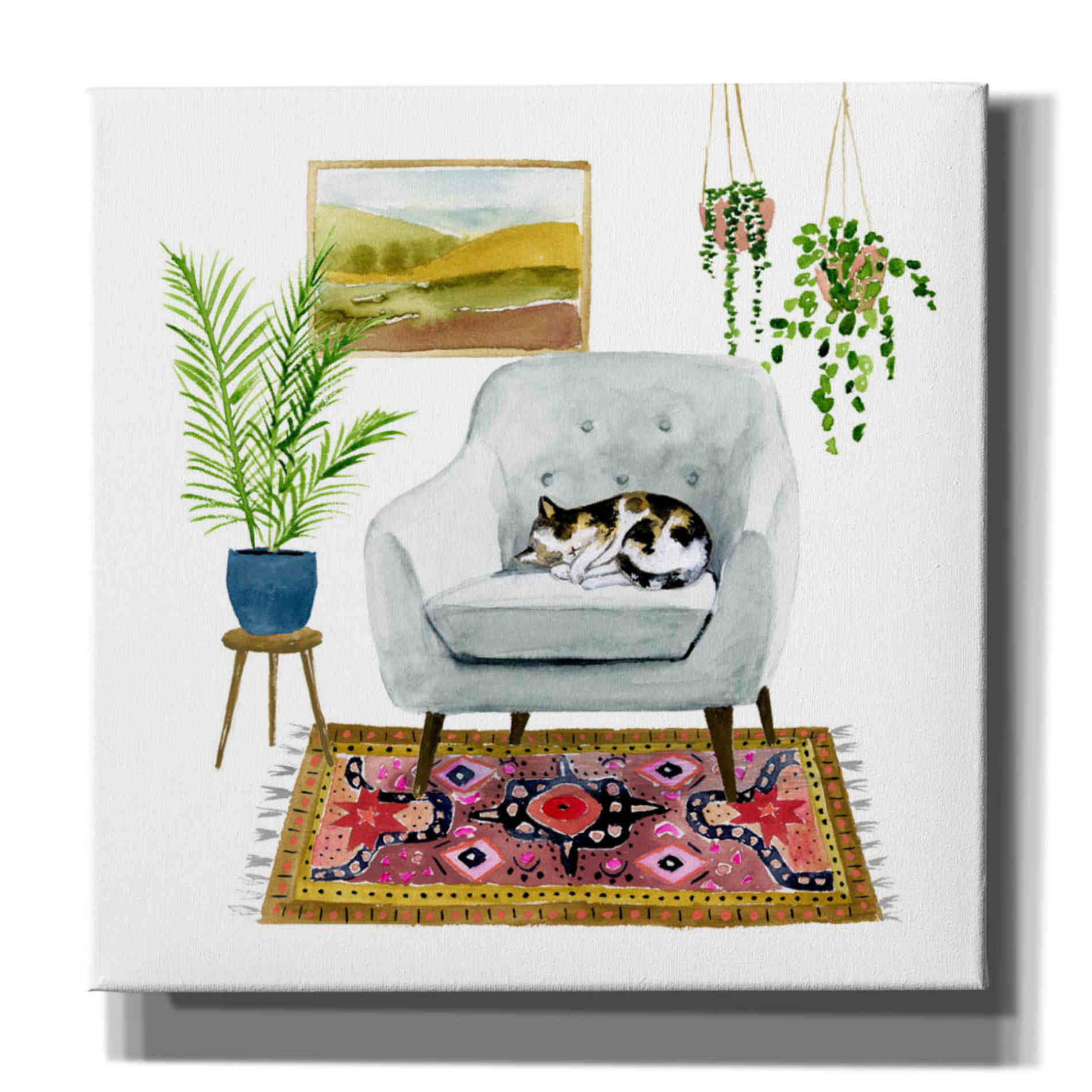 'Homebody II' by Victoria Borges, Canvas Wall Art