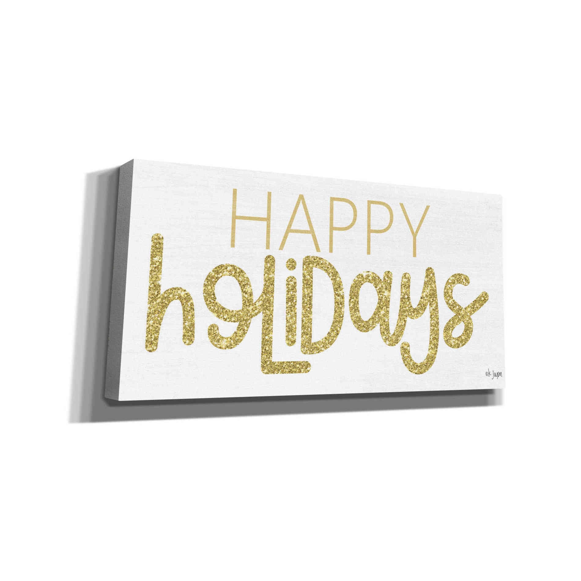 'Happy Holidays' by Jaxn Blvd, Canvas Wall Art