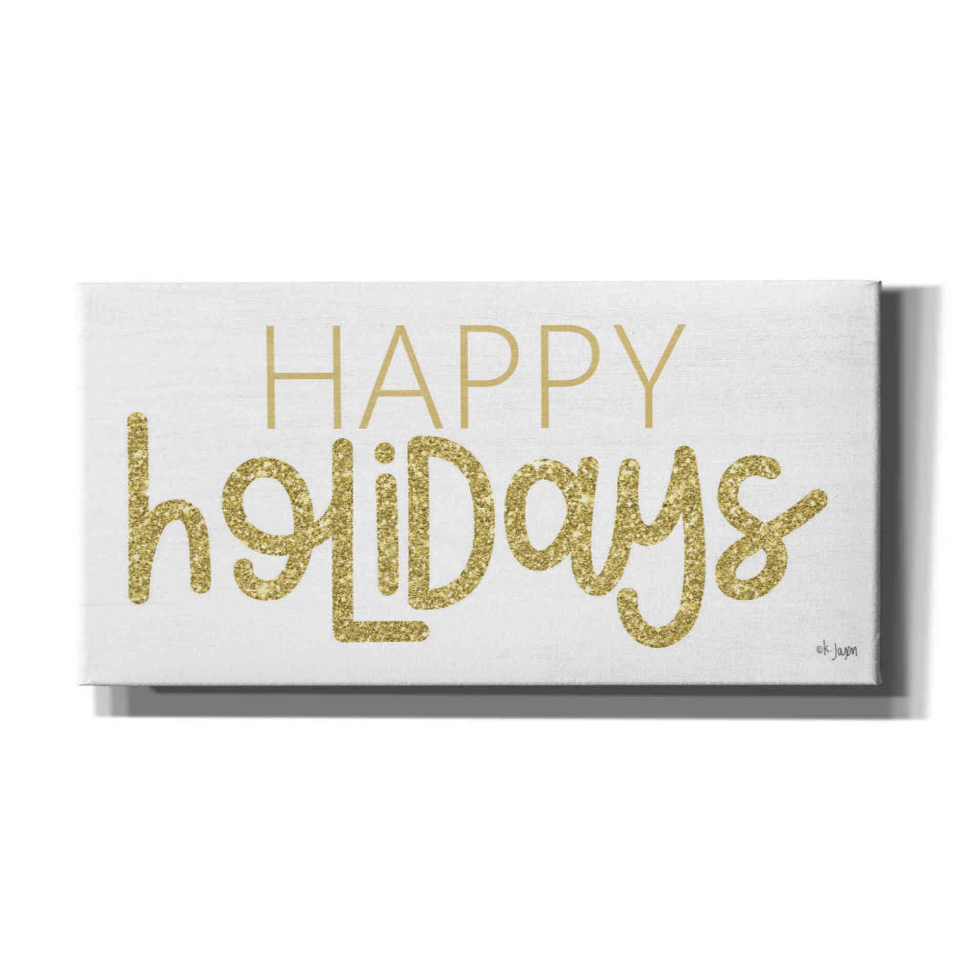 'Happy Holidays' by Jaxn Blvd, Canvas Wall Art
