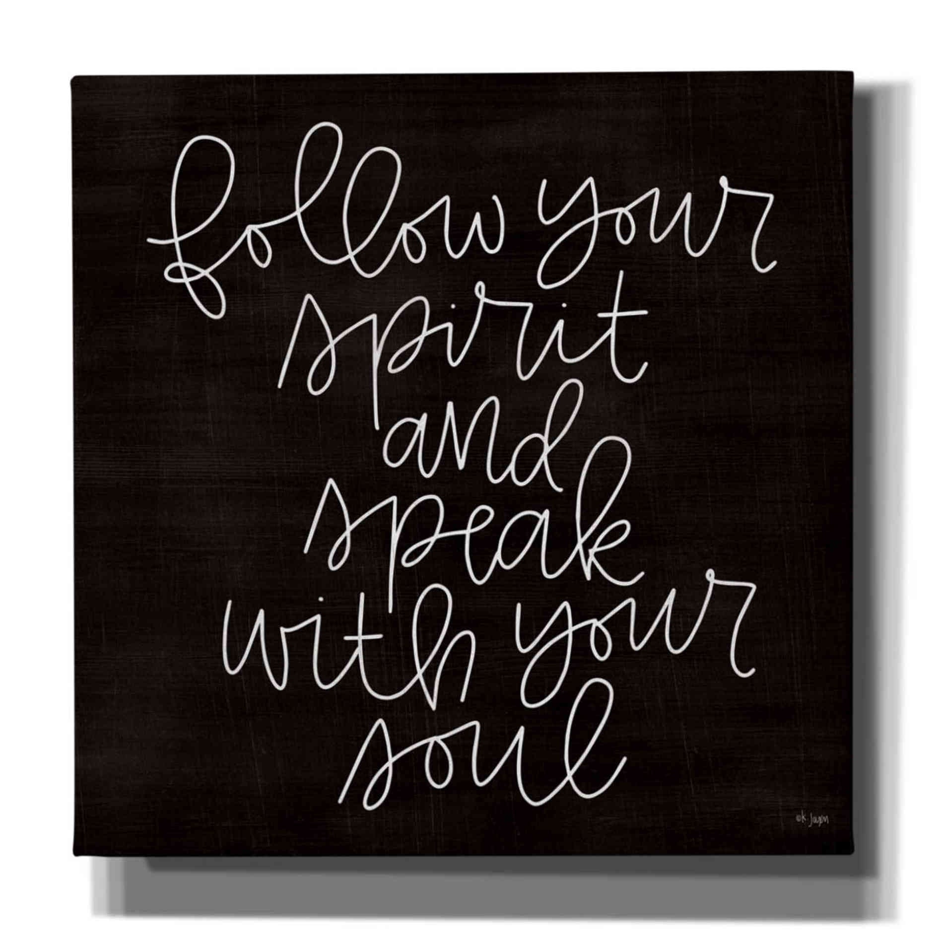 'Follow Your Spirit' by Jaxn Blvd, Canvas Wall Art