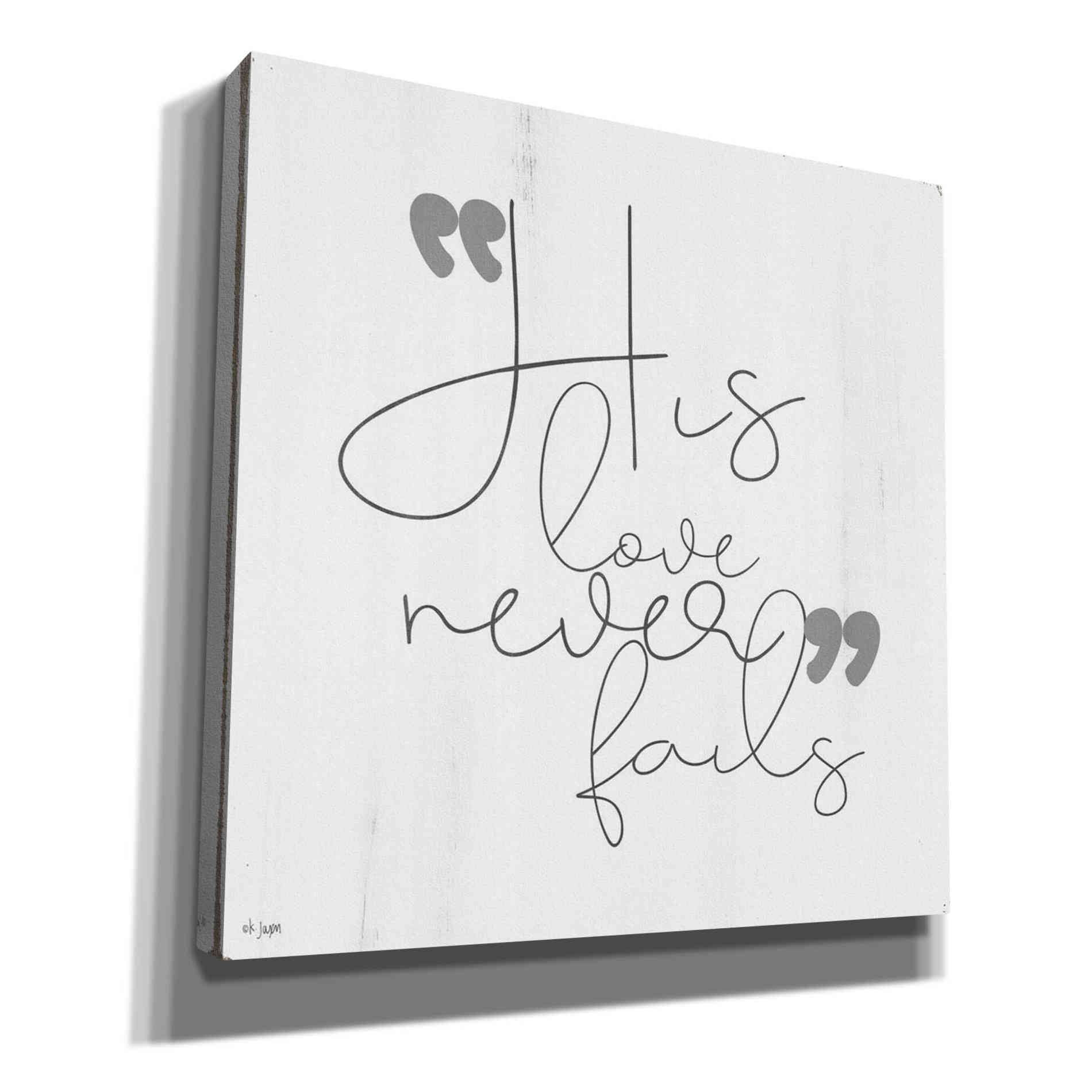 'His Love Never Fails' by Jaxn Blvd, Canvas Wall Art