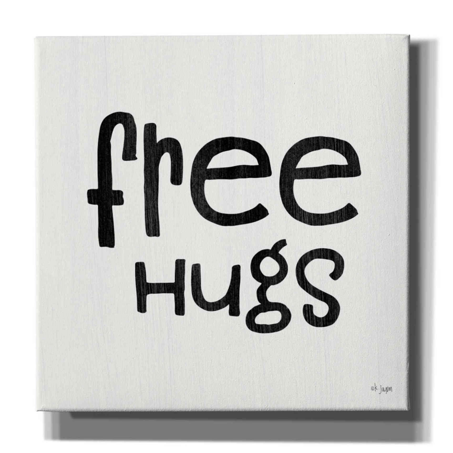 'Free Hugs' by Jaxn Blvd, Canvas Wall Art