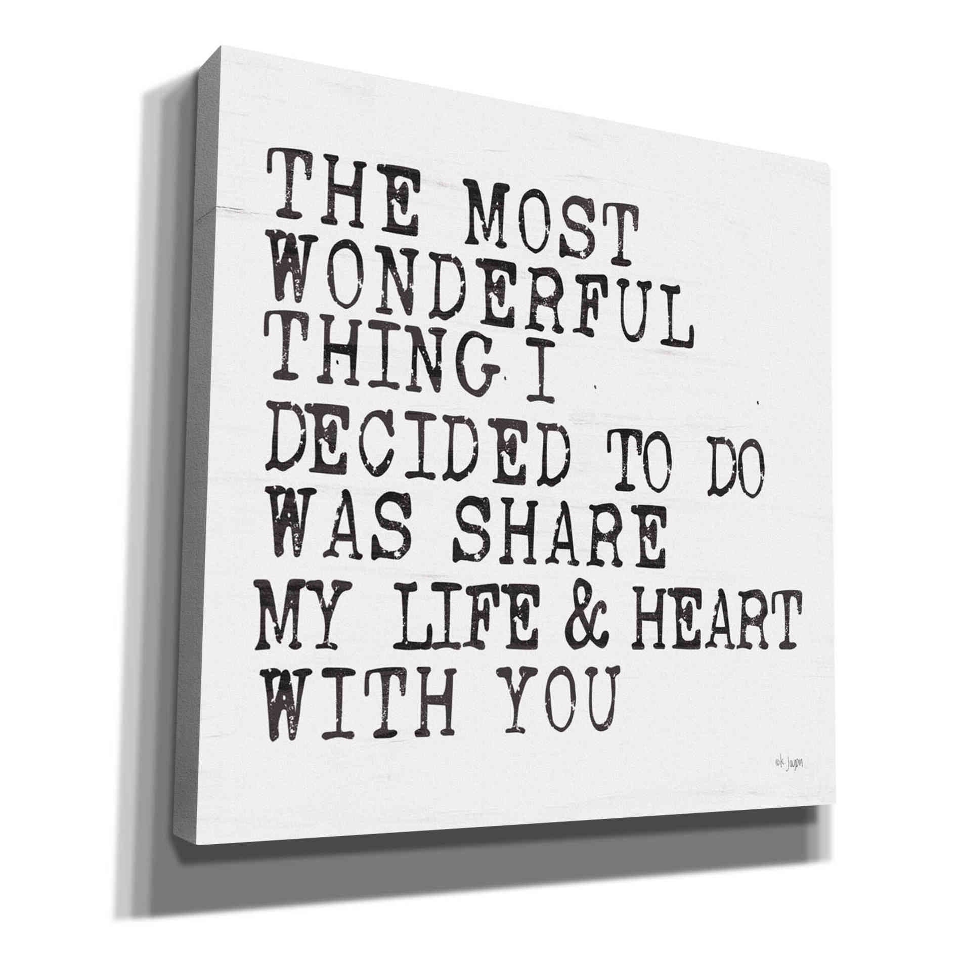 'The Most Wonderful Thing' by Jaxn Blvd, Canvas Wall Art