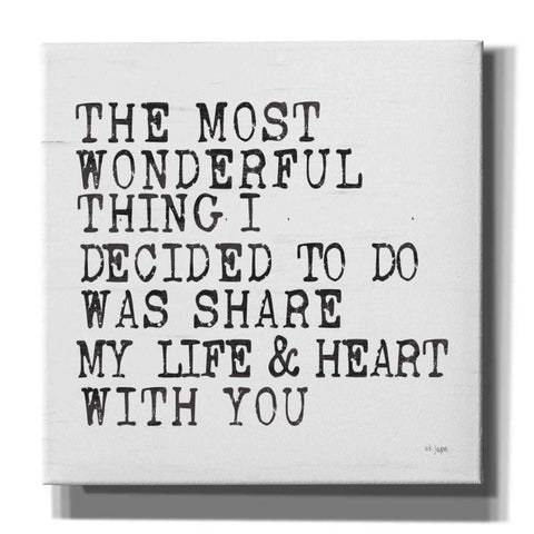 Image of 'The Most Wonderful Thing' by Jaxn Blvd, Canvas Wall Art